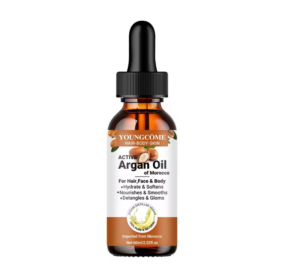 Moroccan argan oil for hair, care essence, nourishing, moisturizing, facial repair, split-end improvement, firming, lifting, and skincare